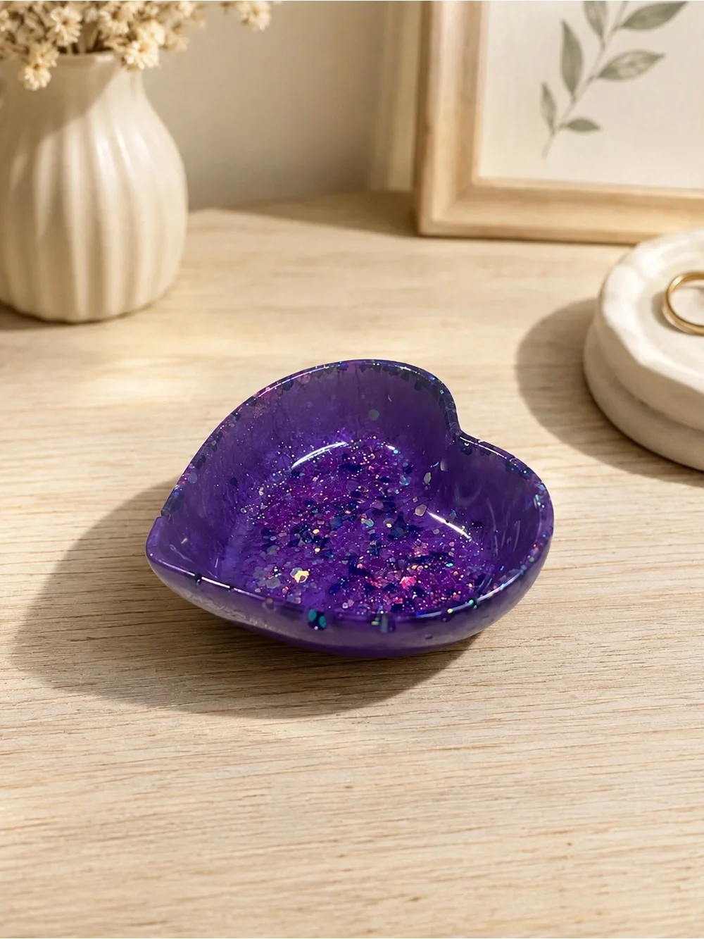 Handmade purple heart
